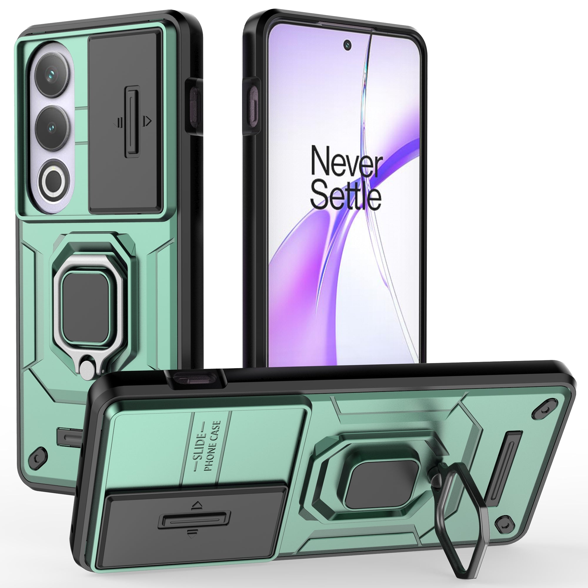 For OnePlus Ace 3V 5G Case with Slide Lens Cover PC+TPU Protective Shell For OnePlus Ace 3V 5G Case with Slide Lens Cover PC+TPU Protective Shell